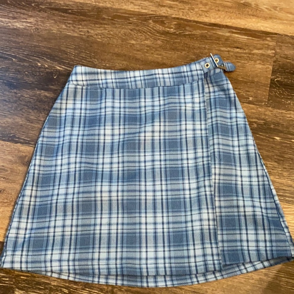 Blue Plaid Brandy Skirt